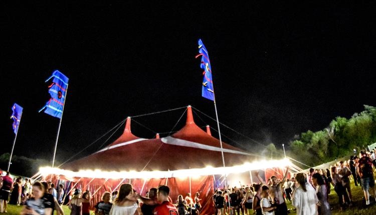 People enjoying the nightlife at the Bournemouth 7's Festival 